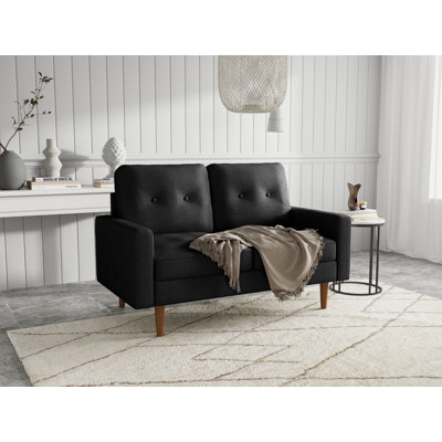 Leilani 58" Chenille Square Arm Sofa Loveseat