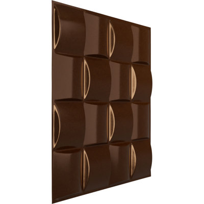 L 19 5/8 po x H 19 5/8 po Panneau mural décoratif 3D EnduraWall Baile, UltraCover (couvre 2,67 pieds carrés)