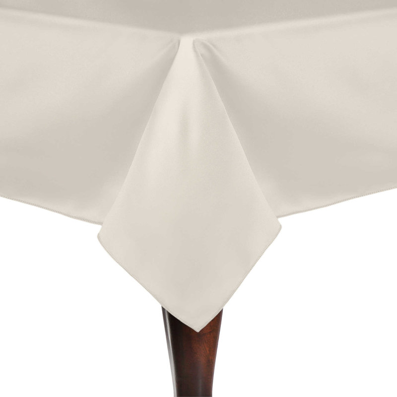 Ultimate Textile Rectangular Tablecloth, 120" x 60", 1, Ivory