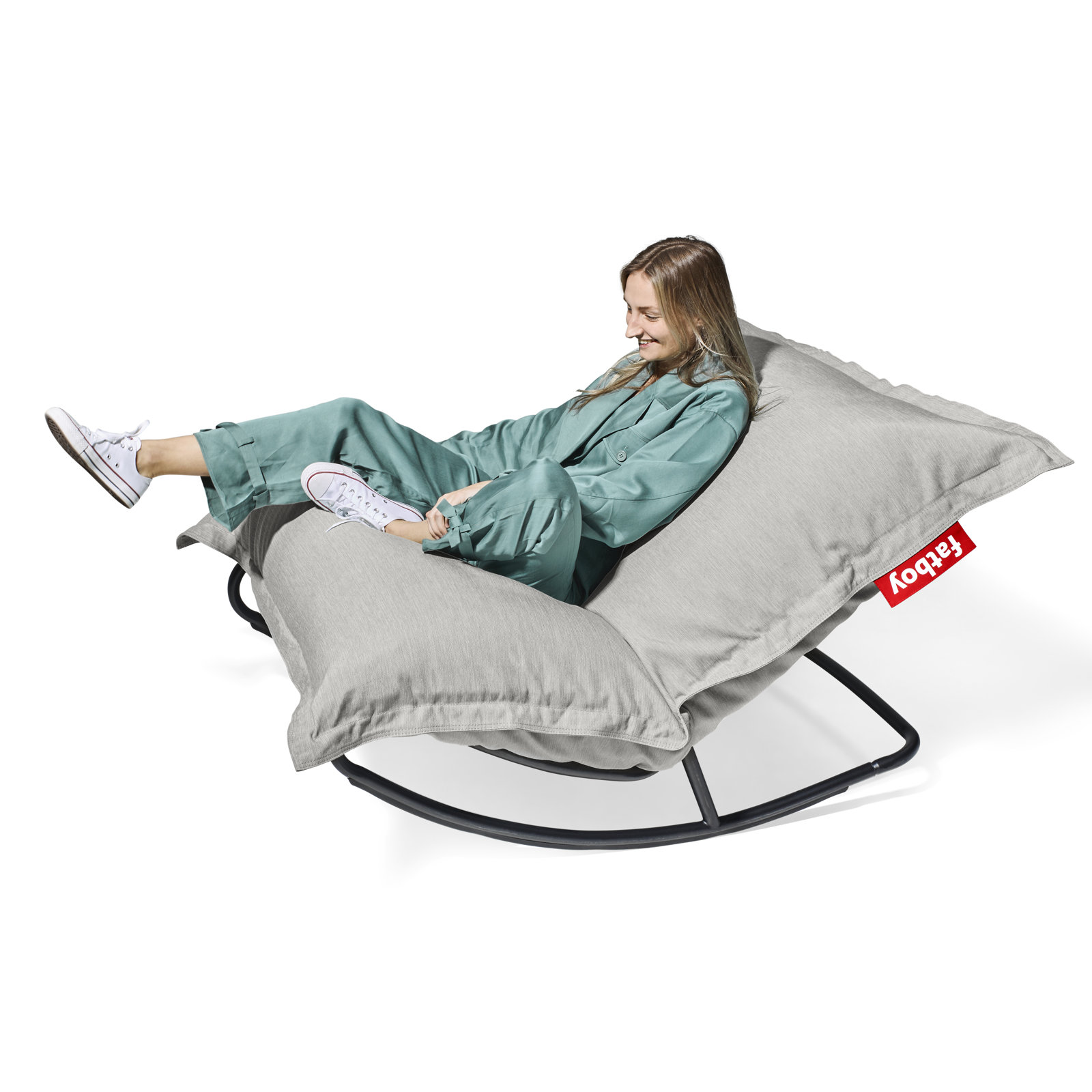 Original Outdoor Bean Bag Chair + Rock 'n Roll Rocker Bundle, Mist