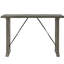 Hauteur de comptoir 3 pièces grise pour un repas décontracté: table rectangulaire avec support en métal et 2 tabourets ronds en tissu texturé 100% rembourré de mousse - sièges rembourrés Design industriel Cuisine: en tissu, en bois