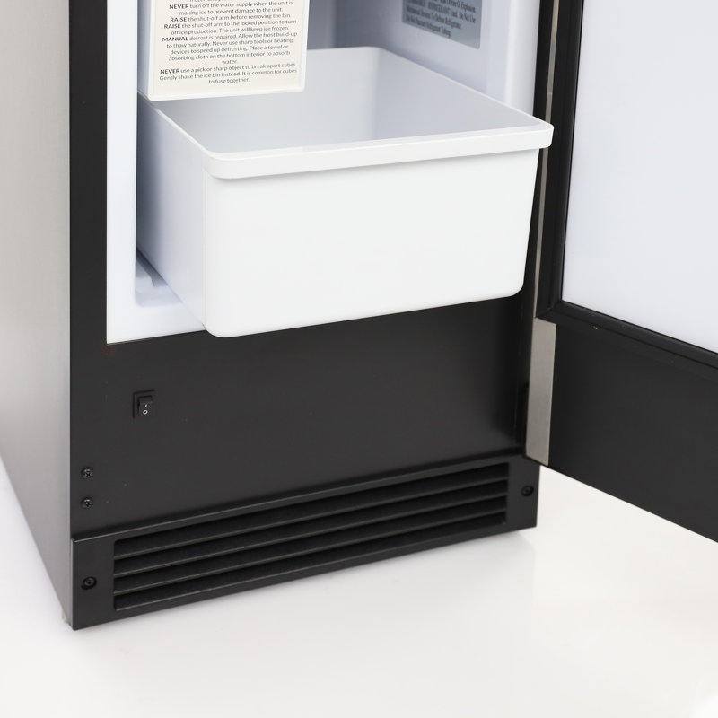 Maxx Ice 15 lbs Stainless Steel Undercounter Ice Maker
