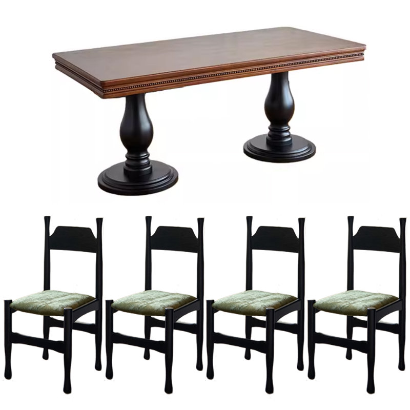 Table de salle à manger Thick, H 29,92 po x L 78,74 po x l 35,43 po