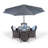 Karcher 4 Seater Dining Set with Cushions and Parasol