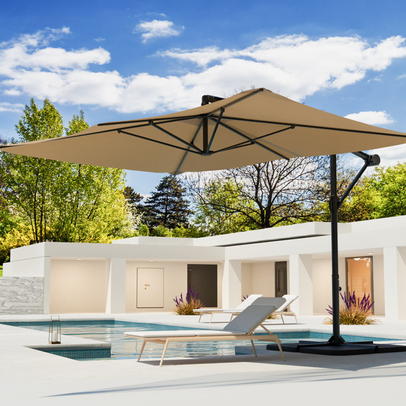 Parasol en porte-à-faux, Beige