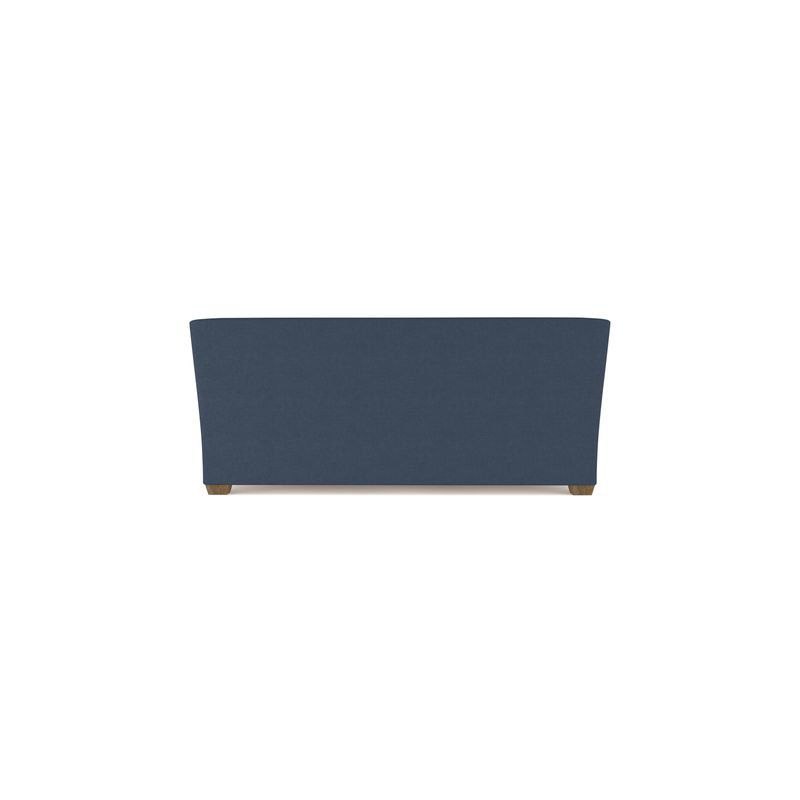 Rivington Flare Square Track-Arm Loveseat, Box Weave Linen Bluebell, Weathered, 31" H x 72" W x 37" D