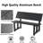 Ladraya 47.24 " W Outdoor Convertible Bench