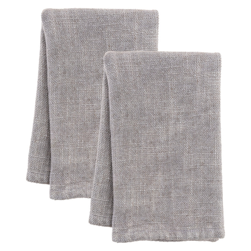 Ensemble de serviettes de table unies, Gris
