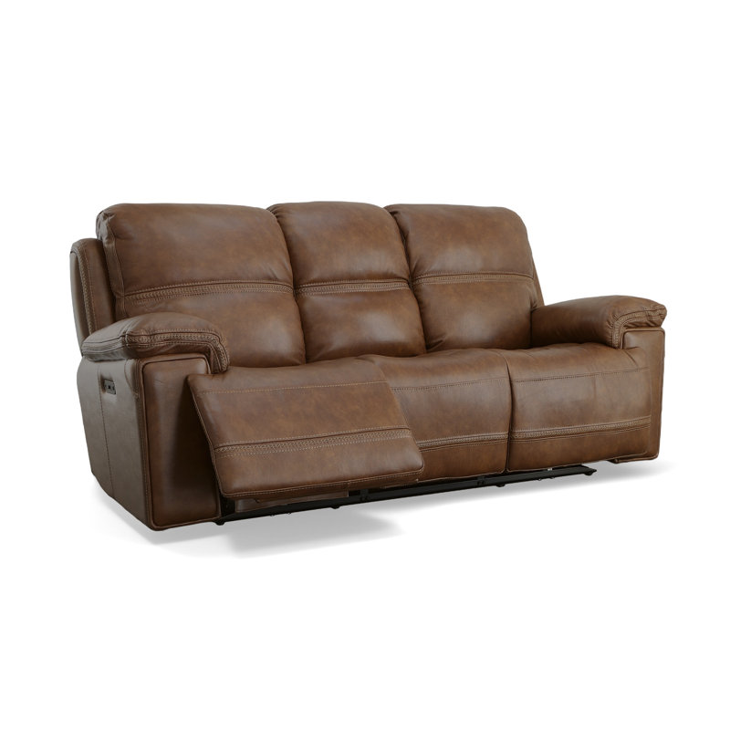 Canapé inclinable électrique avec appuie-tête électriques Fenwick, Brun