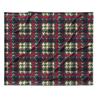 Plaid Pettern Polyester Comforter