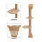 41In Cat Tree Scratching Post with 2 Perches