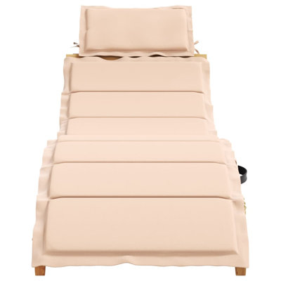 Vidaxl double sun lounger with roof and cushions poly rattan