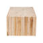 Table basse en teck naturel bohémien avec bûches en bois recyclées uniques-1149037307