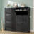 Entry Shoe Cabinet With 3 Flip Drawers, Freestanding Wooden Grooved Board Shoe Cabinet,Black-917002899-917002896