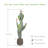 41in Faux Cactus with Realistic Pads & Vibrant Fruits | Indoor/Outdoor Decor for Home, Office, Store, Porch & Patio