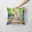 Shiba Inu Spring Path Throw Pillow-99814008