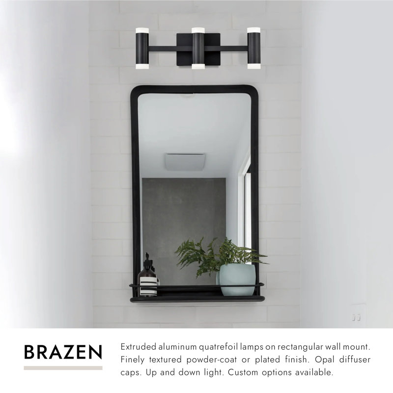 Brazen 3 - Light Bath Bar, Black