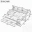 Lit de jour avec couchette, structure en bois, tiroirs de rangement, tablettes latérales et bureau intégré de style rétro-550020708-550020714
