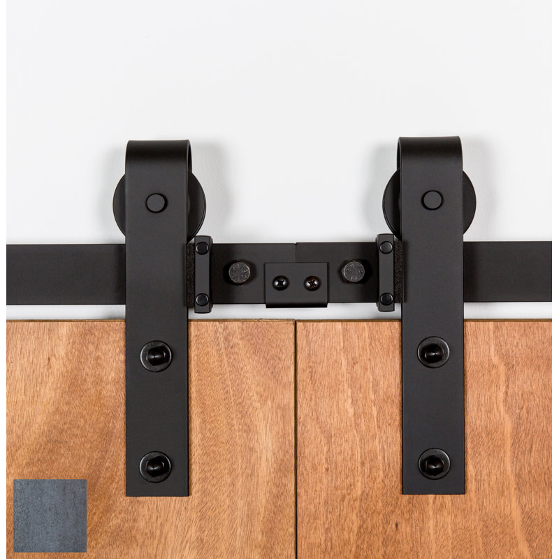 Ensemble de quincaillerie pour porte double standard, 60 po, Sans finition