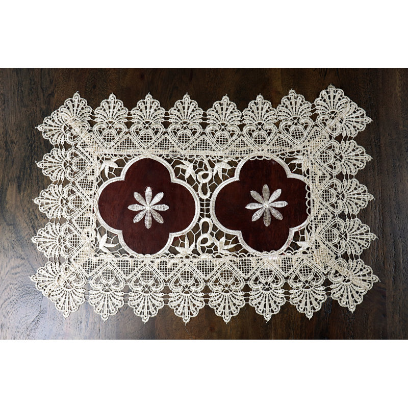 Napperon à motif floral 18 "Olivieri, 4