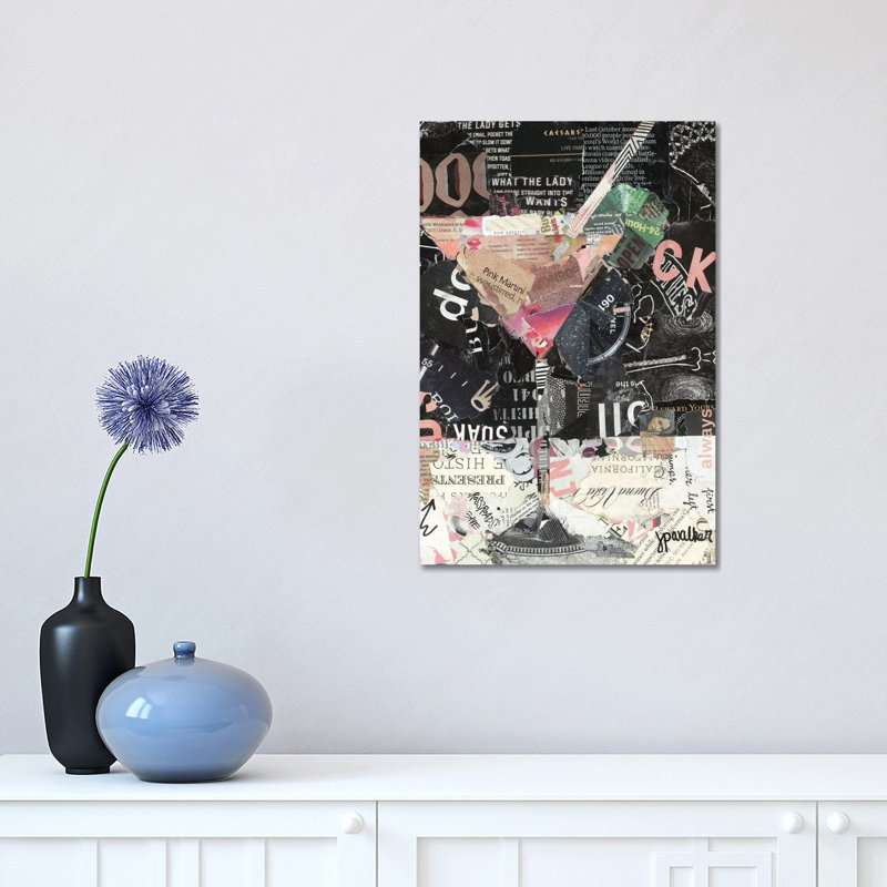 Pink Martini 1 Piece Wrapped Canvas Painting, 30.48 cm H x 45.72 cm W