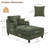 Aglaea Upholstered Chaise Lounge With Adjustable Backrest-1229185459