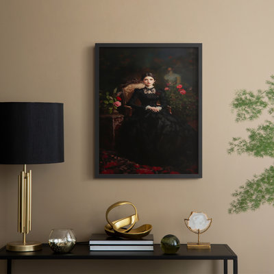 WOMEN Series CCXLVII Framed Print - Solid Wood