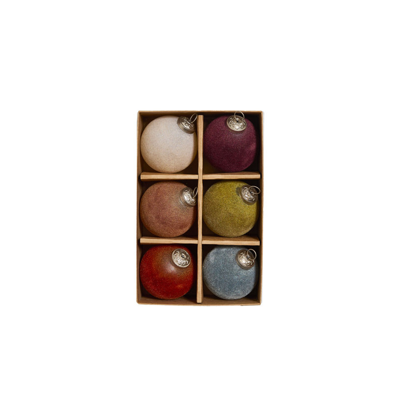Ensemble d'ornements de 6 - 10,25 po x 6,5 po x 3,5 po