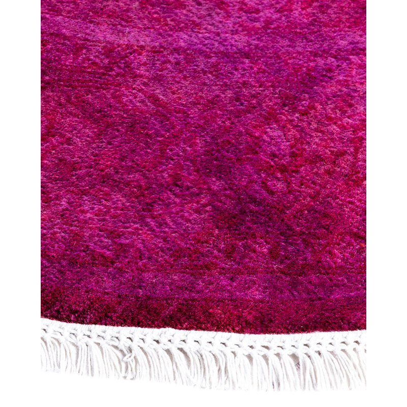 Overyed One-of-a-Kind Round 6'1" X 6'1" Hand Knotted Area Rug