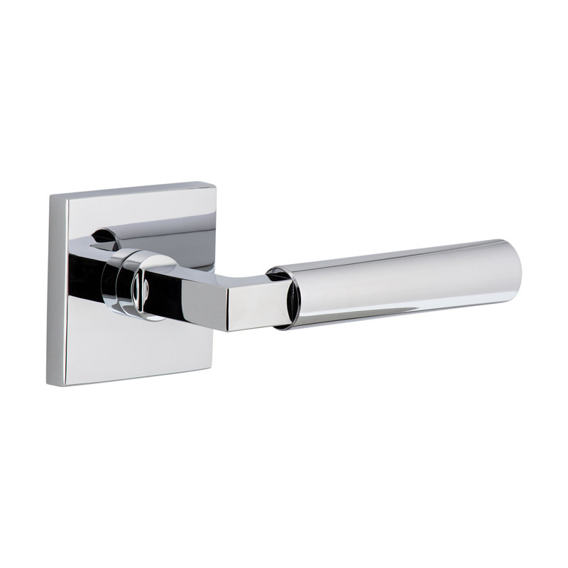 Viaggio Circolo Rosette Single Dummy with Contempo Lever, Right, Satin Nickel, Square