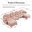 Modular Chenille  Sectional Sofa-117093357-129915679