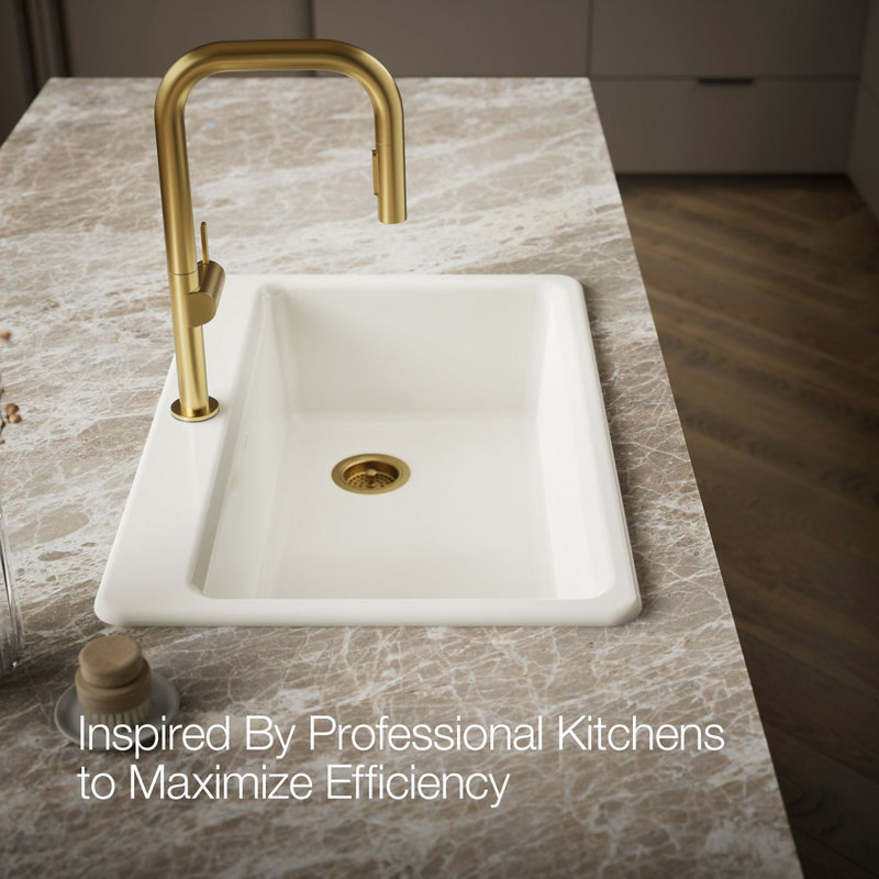 Riverby 33" Top-Mount Single-Bowl Kitchen Sink, 1 hole, Biscuit