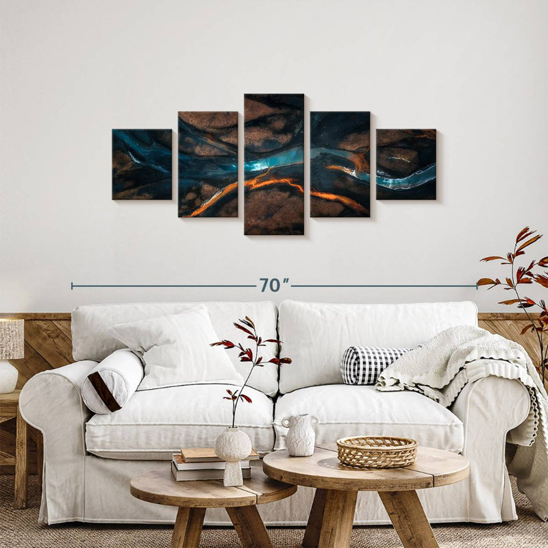 Converging Streams, 24" H x 55" W