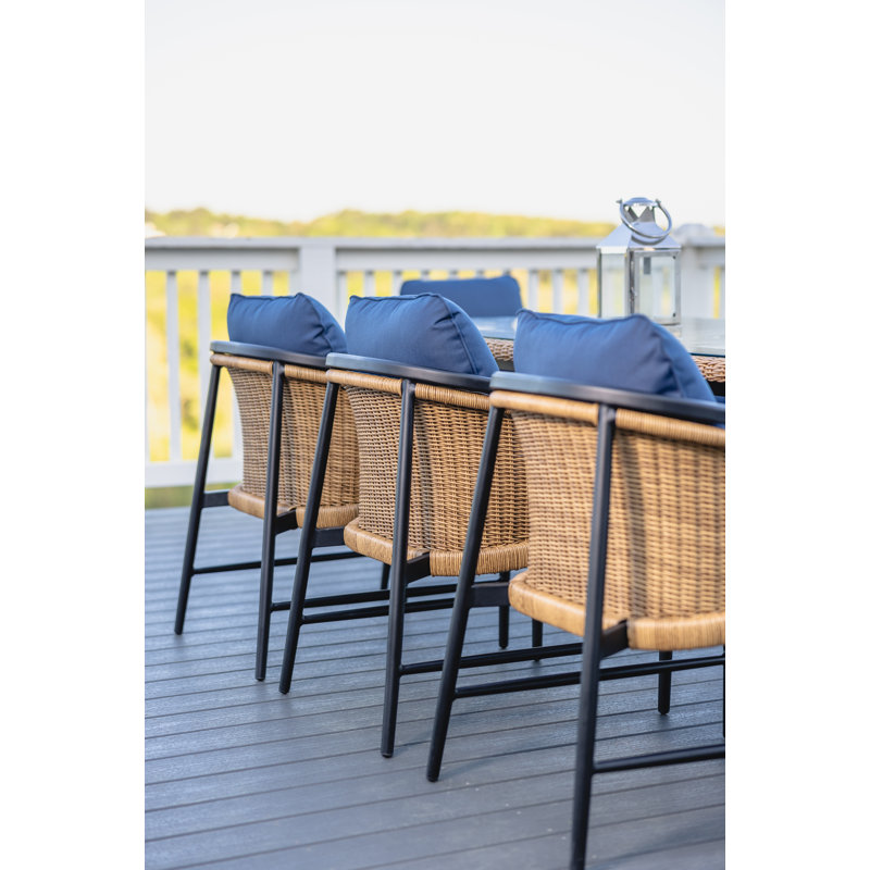 Galloway Outdoor Dining Armchair, Canvas Natural