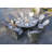 Natascha 8 - Person Wicker Patio Dining Set with Round Table , Cushions Included-70106014