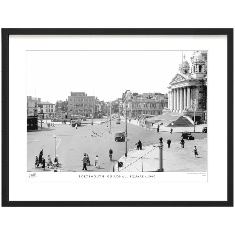 Portsmouth, Guildhall Square C1960 by Francis Frith - Single Picture Frame Print, 45cm H x 60cm W x 2.3cm D