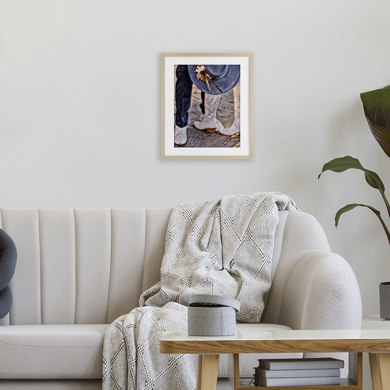 «Elope In The Desert», reproduction sous verre encadrée, conception de Jesse Keith, H 16 po x l 13 po