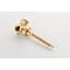 Valve de douche 3/4 "en métal coulé à contrôle de volume, laiton avec poignée réglable pour un débit d'eau constant, apparence de nickel brossé, débit très élevé, réglage précis de l'intensité et de la température, aspect