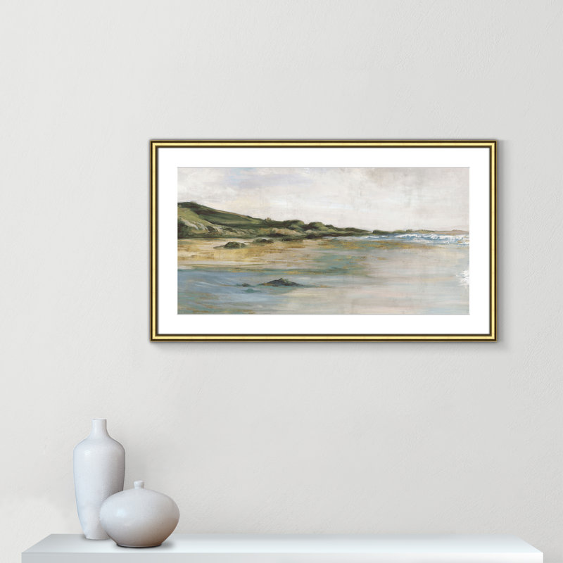 Impression «Tide’s Edge» par Casa Fine Arts, H 21,75 po x l 36,75 po x P 0,875 po, Reproduction encadrée avec passe-partout