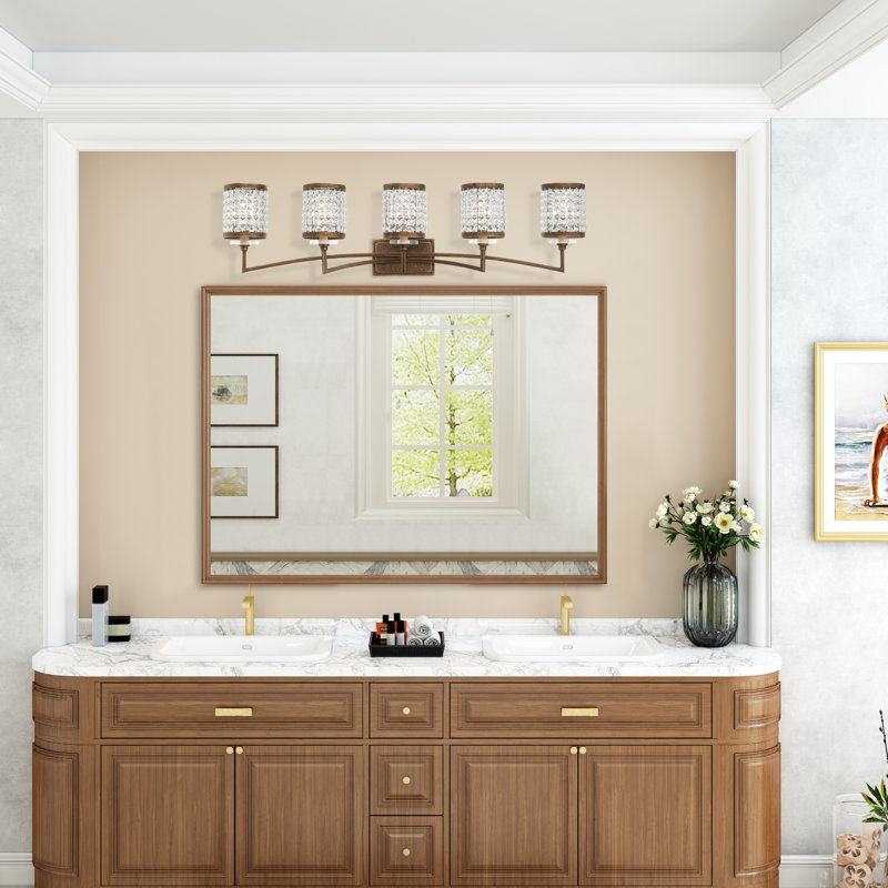 Belisle 5 - Light Dimmable Vanity Light, Palacial Bronze