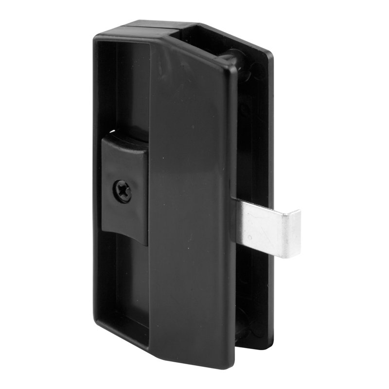 Black Snap-In Sliding Screen Door Latch and Pull, for Academy Sliding Screen Doors(Single Pack)