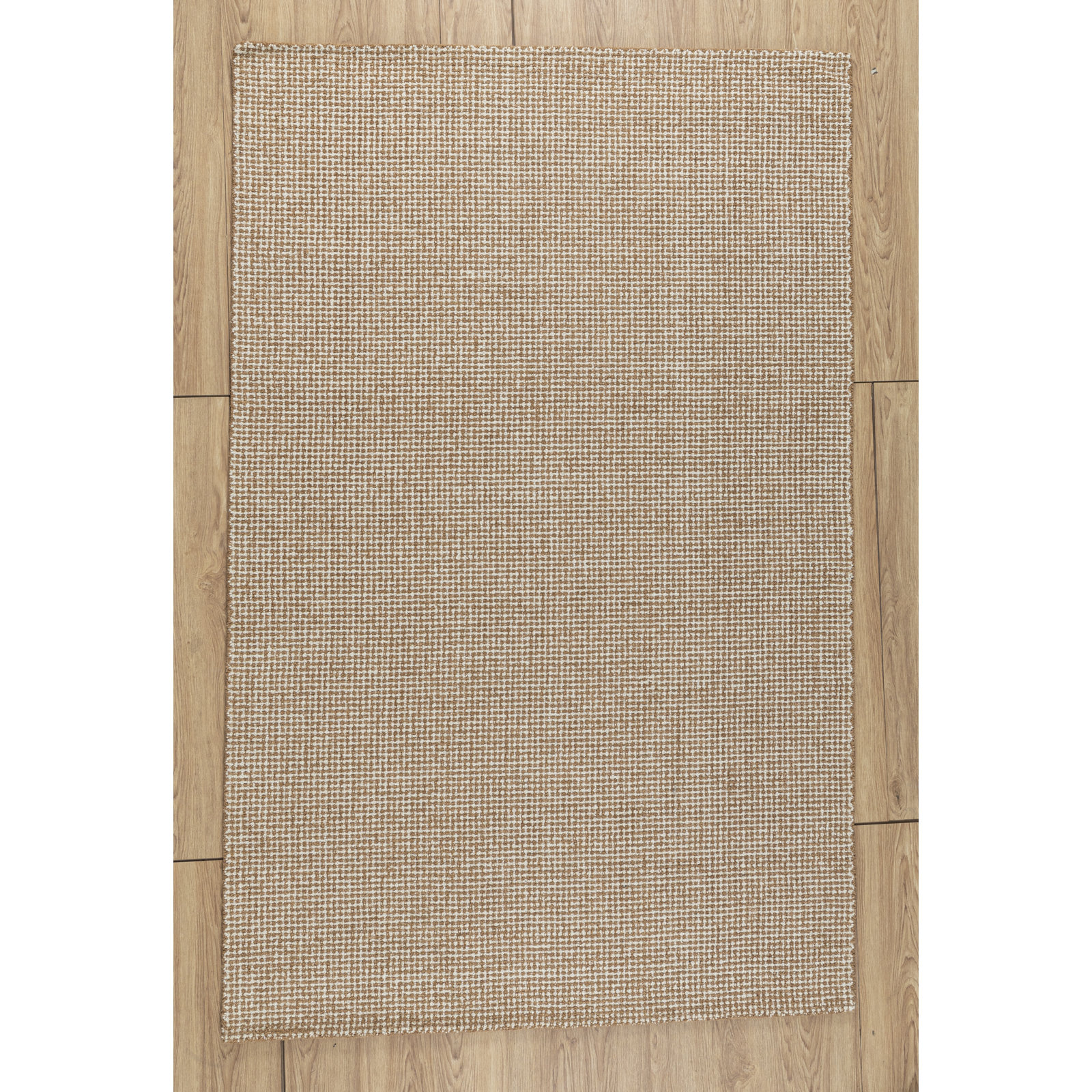 Askino Hand-Tufted Wool Area Rug, Rust, Rectangle 5'6" x 8'6"