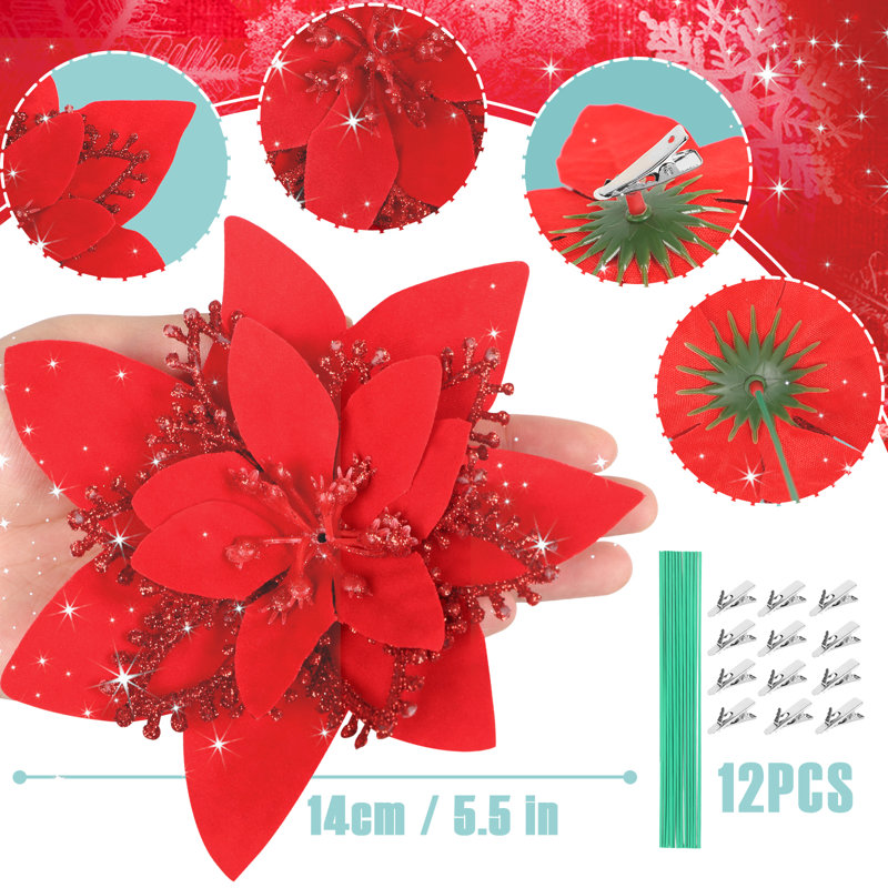 Ornement en forme de fête sans motif The Holiday Aisle®, Rouge