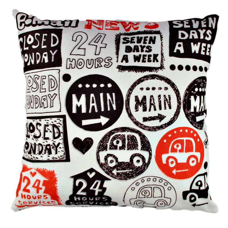 Premium Washable Cushion, 17.0 x 17.0 Inches, 50% Cotton / 50% Polyester, Silicone Filling, Concealed Zip | Soft, Comfortable & Ironable | Perfect for Home Decor, Living Room & Bedroom Accents