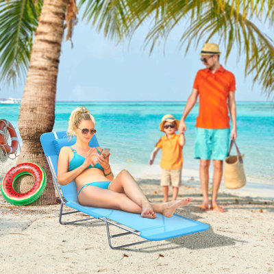 Chaises longues pliantes pour la piscine, chaises longues pour l'extérieur
