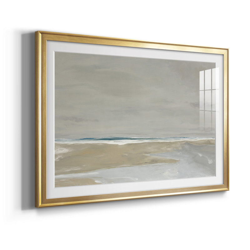 Oregon Coast " Oregon Coast ", Gold Framed Paper, 22.5" H x 30.5" W x 1" D, White