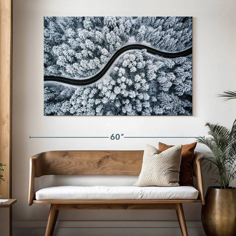 Mehar Snow Forest Road, 34" H x 51" W