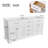 Adoram 72" Double Bathroom Vanity Base Only