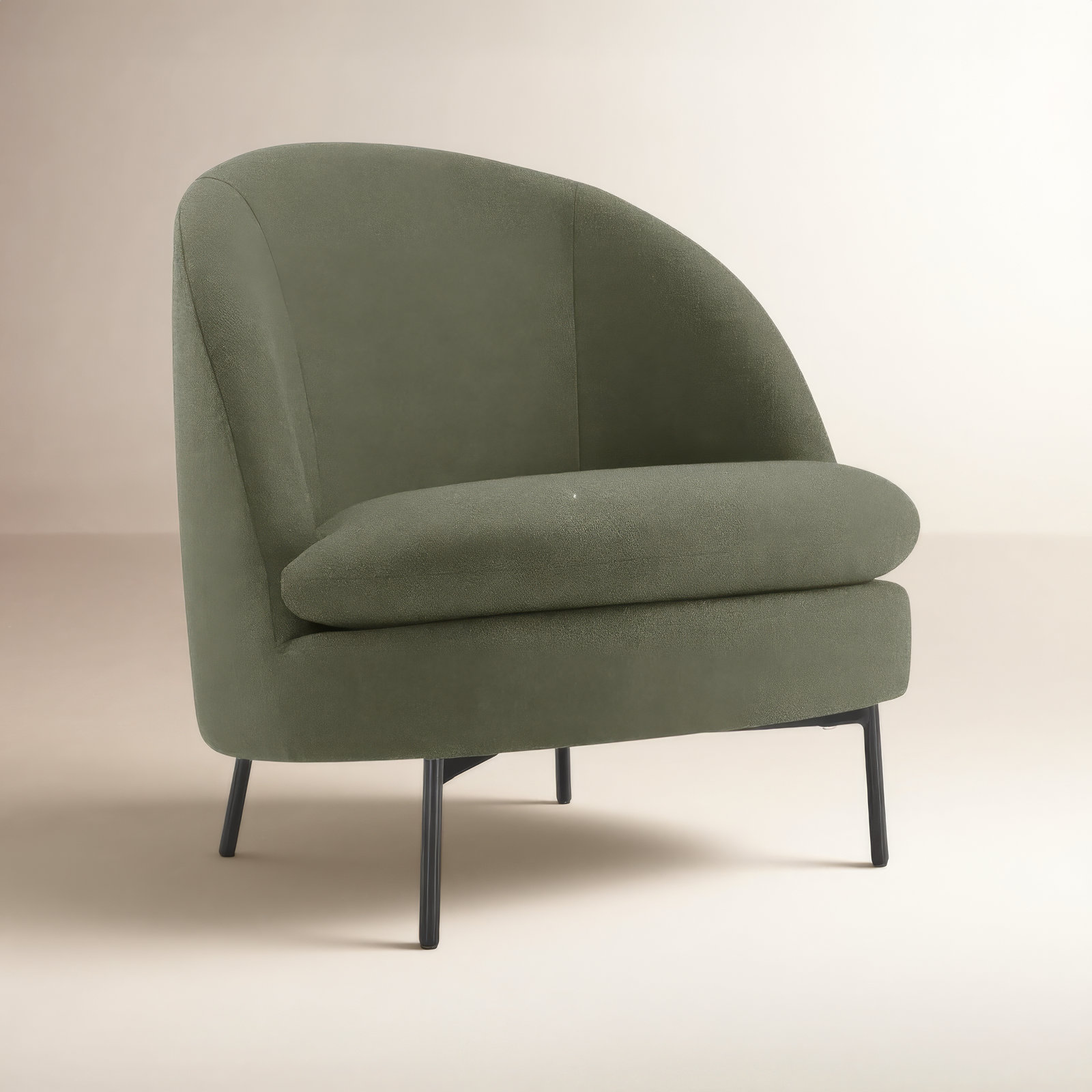 Catana Barrel Chair, Nathan Hemp Tweed