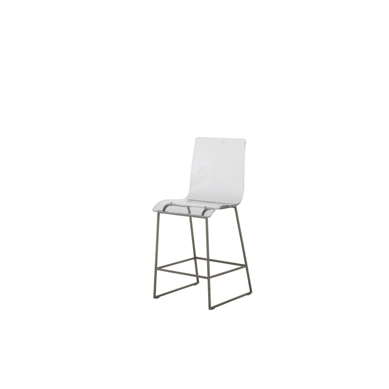 King Stool, Antique Silver, Counter Stool (24.75" Seat Height)